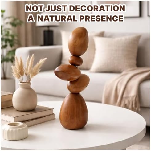 Cairn Sculpture – Magnetic Wood Art for Desk, Office & Indoor Decor - Image 4