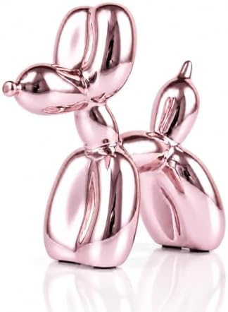 Balloon Dog Sculpture Modern Home Decor Collectible Figurines Funky Statues for Bedroom Trendy Animal Decor for Coffee Table Living Room Decor by XIAOMAGG