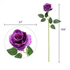 Nubry Artificial Silk Roses, 10Pcs Lifelike Fake Rose Bouquet, Purple Faux Flowers for Home Office Decor, Table Centerpiece, Wedding, Birthday Gift & Anniversary - Image 4