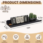 Qukaka 15" Clear Floating Shelves for Wall, 4 Pack Display Ledges-Black - Image 3