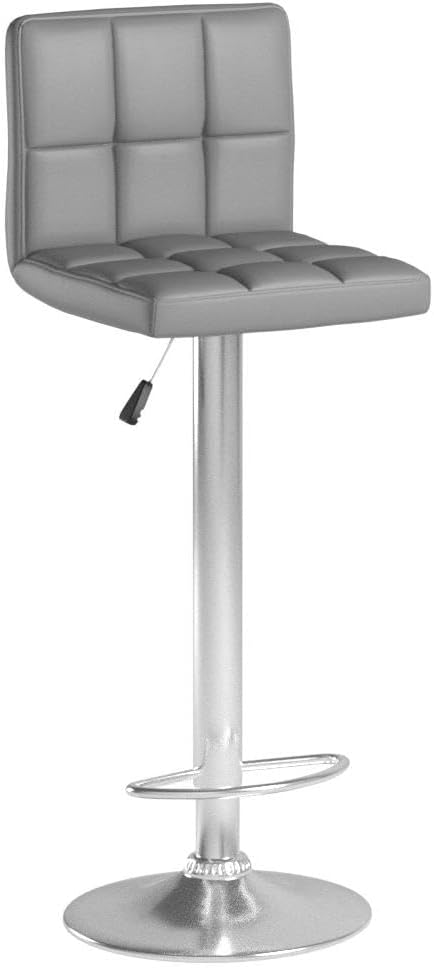 Homall Bar Stools Modern PU Leather Adjustable Swivel Barstools, Armless - Image 5