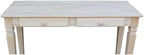 Java Console Table with 2 Drawers, Unfinished - Image 10