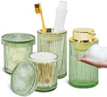 4pcs Green Glass Bathroom Accessories Set by TonxusBathroomAccessories