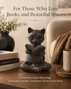 Home Décor Accents Sculptures Statues (2 Reading Cat) - Image 2