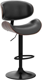 YaFiti Bar Stools Modern PU Leather Adjustable Swivel Barstools, Kitchen - Image 5