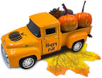 Thanksgiving Fall Decorations Indoor Farmhouse Vintage Metal Truck by Teeloray