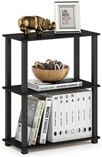 Furinno TURN-S-TUBE Storage Shelves, 3-Tier Book Shelf, Corner Shelf, Toolless Open Shelves, for Organization and Storage, Living Room, Garage, Home Office, Espresso by Furinno-FitsYourSpaceFitsYourBudget