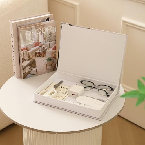Aesthetic Decorative Books,Set of 3 Stylish Fake Books Storage Box - Image 3