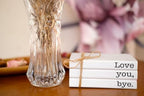 Cute Love You Bye Mini Wooden Faux Books, Express Love and Warm Family Sign for Office Front Door Bathroom Hallway Entryway Shelf Table Corner Decoration - Image 7