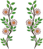 DUOOLN 2Pcs Metal Tree Leaf Wall Decor, Flower Art for Kitchen-Vintage by DUOOLN