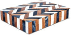 Handicrafts Home White Photo Keepsake Memory Wooden Box with Lid,6x8x1.5 In by HandicraftsHome