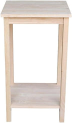 IC International Concepts, Portman Accent Table, Solid Real Wood, Sturdy - Image 2