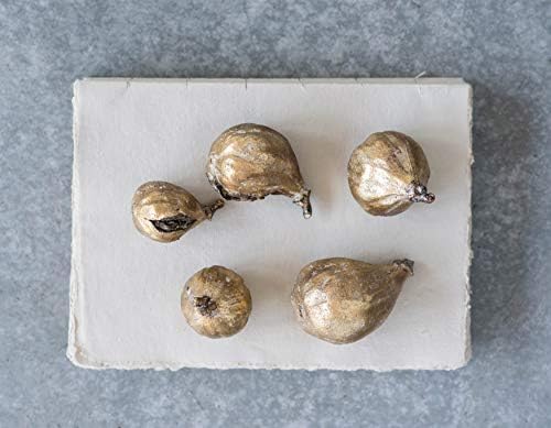 Creative Co-Op Resin Figs with Gold Finish, Pieces (Pack of 60) - Image 6