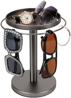 kondyfayo 360 Rotating Sunglass Organizer Glasses Holder (Titanium Black) by KONDYFAYO