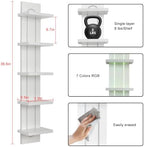 Homaterial RGB 5-Tier Floating Shelves for Decor and Storage - Image 3