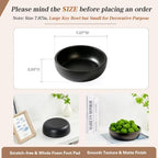 Large Concrete Key Bowl for Entryway Table - 7.9" Key Holder Bowl for Keys - Image 3