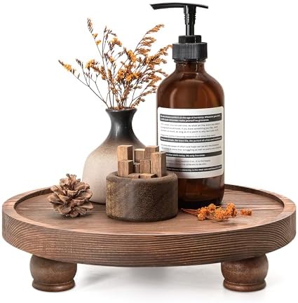 EOSAHR Display Riser for Home Decor: Pedestal Stand for Soap, Vintage Brown by EOSAHR