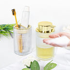 4pcs Clear Glass Bathroom Accessories Set - Image 4