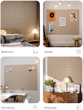 Fluxynara Felt Bulletin Board & Cork Board Alternative 48'' x 36'' - Image 6