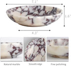 7" Natural Marble Bowl Luxury Decorative Bowl for Home Decor - Image 2