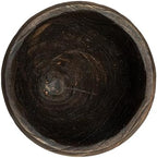 Creative Co-Op Rustic Paulownia Footed Wood Bowl, Charred Brown - Image 3