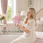 Guichifun Pink Leaf Angel Girls Fairy Statue Home Decoration - Image 5