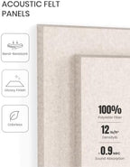 Fluxynara Felt Bulletin Board & Cork Board Alternative 48'' x 36'' - Image 5