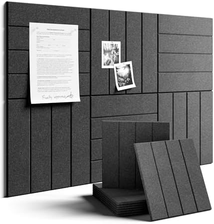 Fluxynara Felt Bulletin Board & Cork Board Alternative 36'' x 24'' - 6 Pack by FLUXYNARA