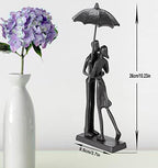 Handcrafted Iron Sculpture - Metal Ornament Couple Figurine Romantic Art Iron Statue,Abstract Modern Accents,Figurines Home Decor - Image 6