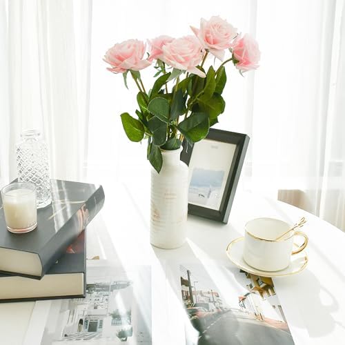 Mandy's Artificial 10 Stems Silk Light Pink Rose - Image 6