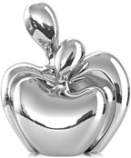 XMGZQ Hugging Couple Statue Ceramic Lover Figurine Home Decor is a Romantic Gift for Her on Wedding Anniversary and Valentines, TV Stand Decoration Knick Knacks for Shelves (Silver, 7in) by XMGZQ