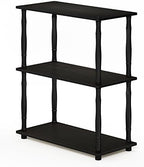 Furinno Turn-N-Tube 3-Tier Compact Multipurpose Shelf Display Rack with Classic Tube, Espresso/Black - Image 5