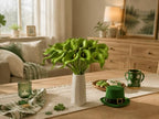 Mandy's 20pcs Green Calla Lily Artificial Flowers - Image 7