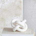Bloomingville Decorative Interlocking Marble Chain with 3 Links, White - Image 3