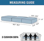 H.VERSAILTEX Velvet Stretch Couch Cushion Cover Plush Cushion Slipcover - Image 2