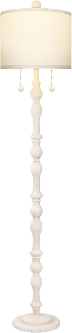 Scenekoy 65.5” Natural Real Wood Floor Lamp - Image 8