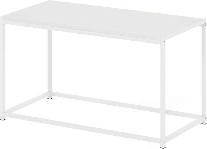 Furinno CAMNUS Coffee Table, Metal Frame Modern Center Table, Rectangular Side - Image 5