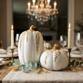 Pumpkin Decor, Set of 2 Decorative Pumpkins, Thanksgiving Decor by DouShiAi