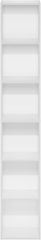 Furinno LUDER Book Shelf, 6-Tier Tall Modern Bookshelf, Bookcase - Image 8