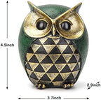 Leekung Owl Statue for Home Decor Accents,Owl Decor for Modern Bathroom Bookshelf Bedroom Mantle Living Room Home Office TV Stand Shelf Boho Decorations,Retro Decor Small Bird Items Gift for Women - Image 2