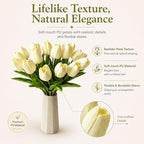 Mandy's 20pcs Artificial Cream Tulips - Image 2