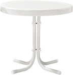 Crosley Furniture Griffith Weather Resistant Retro Metal Outdoor Side Table by CrosleyFurniture