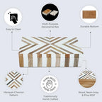 Handicrafts Home Large Decorative Wooden Storage Box with Lid,10x6x2.5 In - Image 3