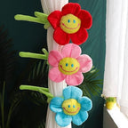 8Pcs Bendable Plush Sunflower Daisy Flowers- Artificial Curtain Tiebacks for Home Wedding Party Decor, Christmas Birthday Graduation Decoration 18 Inch (Vibrant Colors) - Image 4