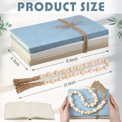 Feifeiya 3 Pieces Faux Decorative Books Set for Home Decor,Gray Blue - Image 2