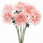 Artificial Chrysanthemum Silk Flowers, 6 Large Bloom Stems 19 Inch by Unknown