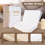 Set of 3 Linen Covered Decorative Books for Home Office Decor - Image 7
