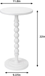 Round Side Table for Small Spaces, Drink Table - Image 3