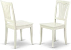 East West Furniture AVC-LWH-W Avon Dining Chairs by EastWestFurniture