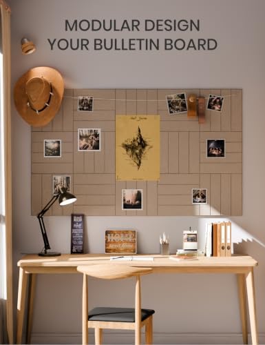 Fluxynara Felt Bulletin Board & Cork Board Alternative 36'' x 24'' - 6 Pack - Image 6